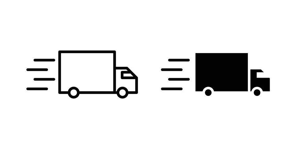 Delivery icon graphic element. web icon set 스톡 일러스트