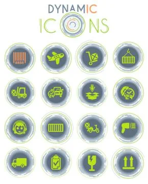 Delivery icon set イラスト素材