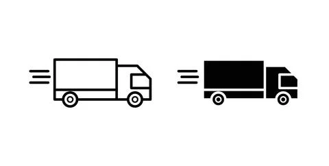Delivery icon symbol. Flat Vector illustration 스톡 일러스트