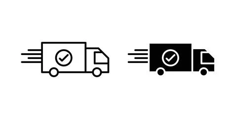 Delivery icon symbol. Flat Vector illustration Stock Illustration