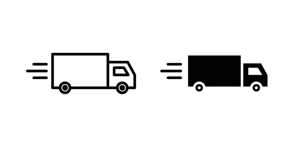 Delivery icon vector design illustrations Illustrazione stock