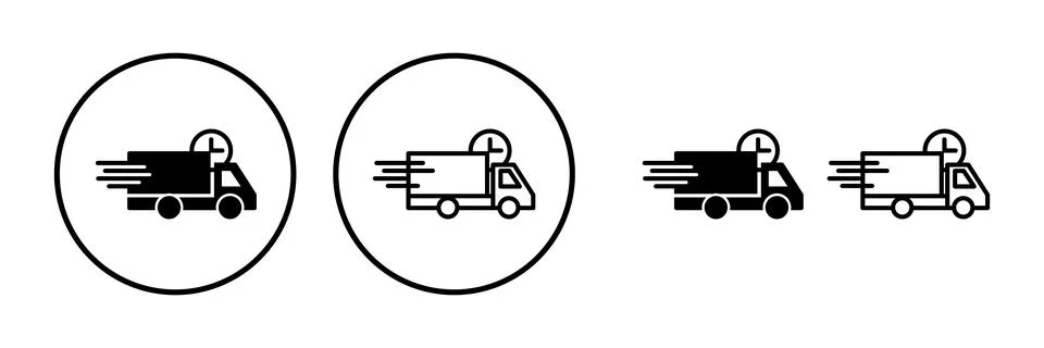 Delivery icon vector. Shipping fast delivery icon 스톡 일러스트