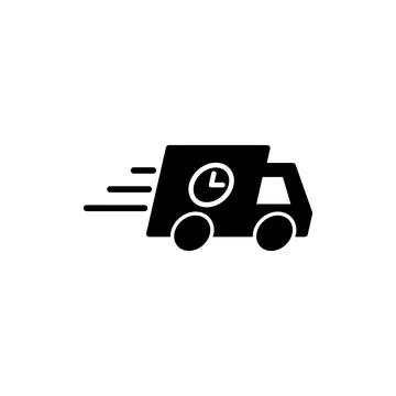 Delivery icon vector. Shipping fast delivery icon Stock Illustration