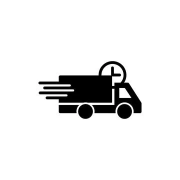 Delivery icon vector. Shipping fast delivery icon Stock Illustration