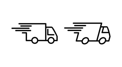Delivery icon vector. Shipping fast delivery icon Stock Illustration