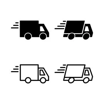 Delivery icon vector. Shipping fast delivery icon Stock Illustration