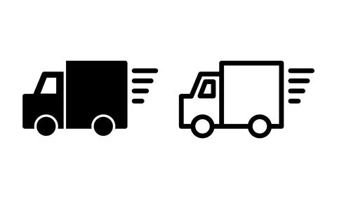 Delivery icon vector. Shipping fast delivery icon Stock Illustration