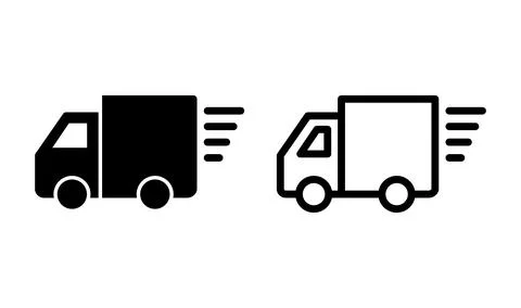 Delivery icon vector. Shipping fast delivery icon Stock Illustration