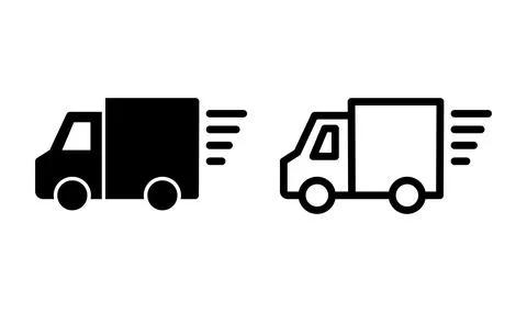 Delivery icon vector. Shipping fast delivery icon Stock Illustration