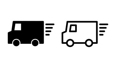 Delivery icon vector. Shipping fast delivery icon Stock Illustration