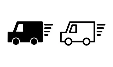 Delivery icon vector. Shipping fast delivery icon イラスト素材