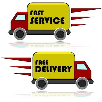 Delivery icons Stock Illustration