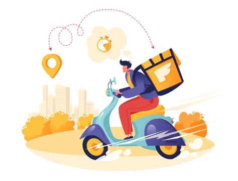 Delivery Illustrazione stock