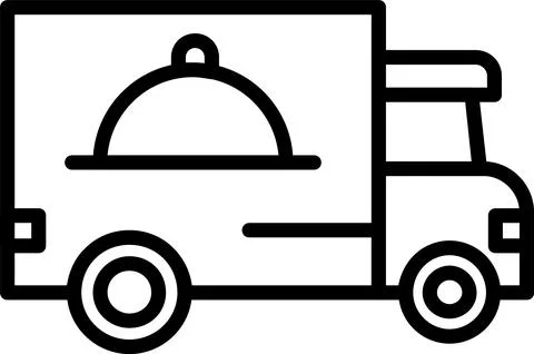 Delivery Line Icon Design Stock Illustration