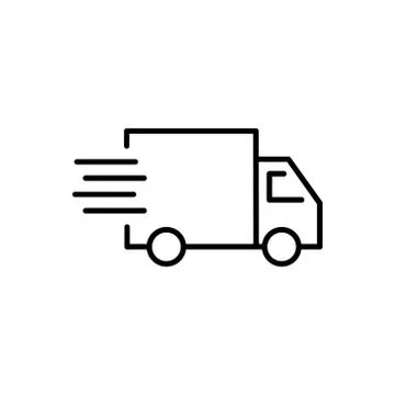 Delivery line icon vector Stock Illustration