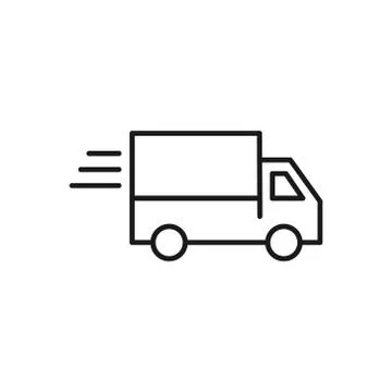 Delivery line icon vector Stock Illustration