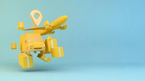 Delivery logistics Stock Illustration