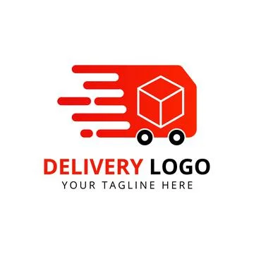 Delivery logo design template Stock Illustration