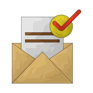 Delivery mail illustration Stock Illustration