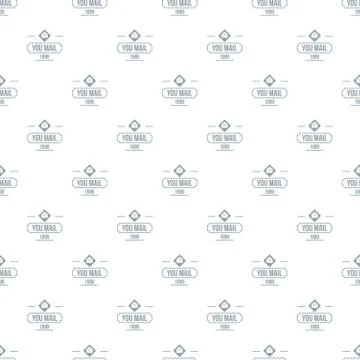 Delivery mail pattern vector seamless 스톡 일러스트