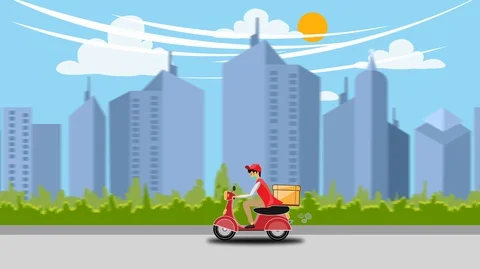 Delivery Man Stock Footage 127828739