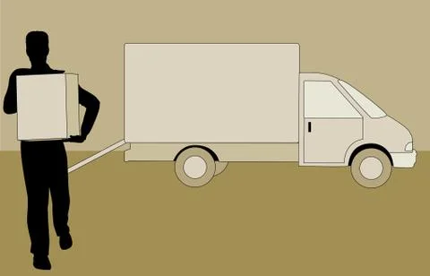Delivery Man Stock Illustration
