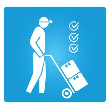 Delivery man Stock Illustration