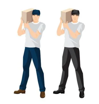 Delivery man Stock Illustration