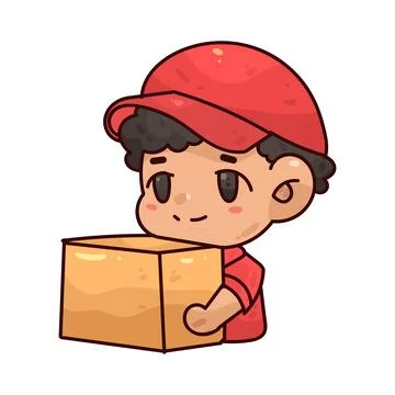 Delivery Man illustration Stock Illustration