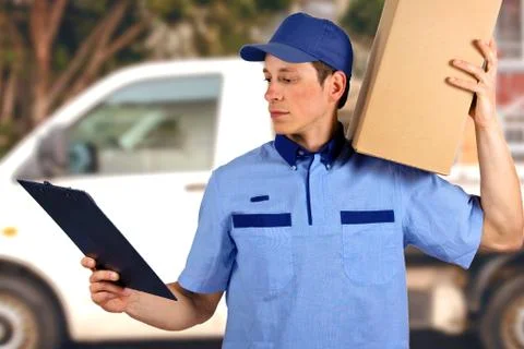 Delivery man. Stock Photos