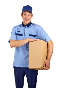 Delivery man. Stock Photos