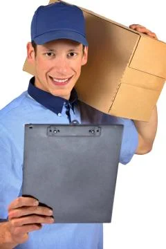 Delivery man. Stock-Fotos