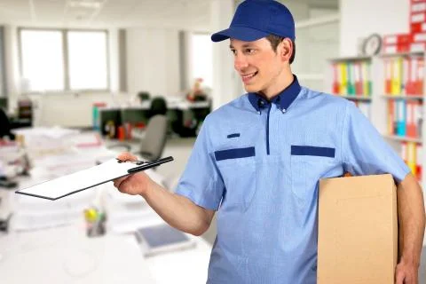 Delivery man. Stock Photos