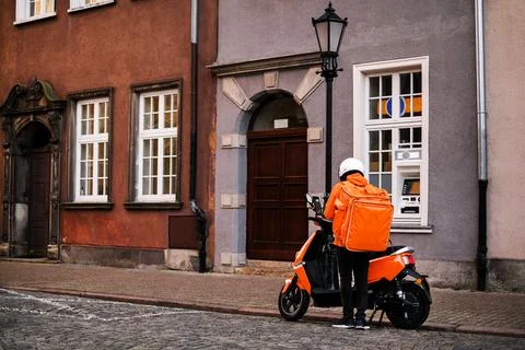  delivery man Foto stock
