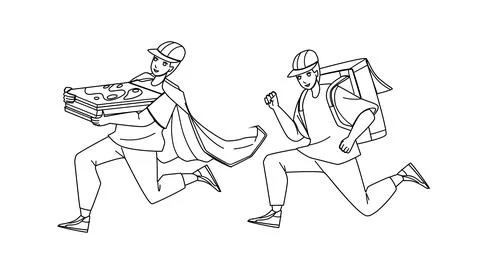Delivery man vector Illustration
