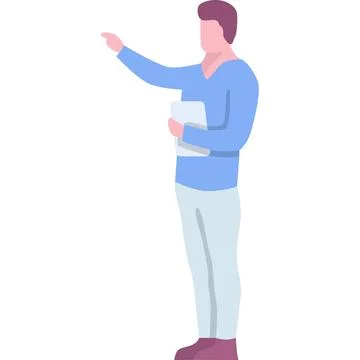 Delivery man vector logistics icon worker isolated Stock Illustration