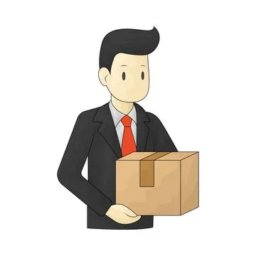 Delivery manager illustration 스톡 일러스트