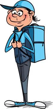 Delivery mascot Stock Illustration