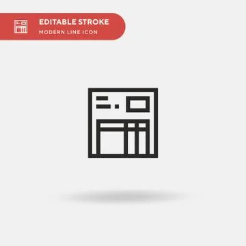 Delivery Note Simple vector icon. Illustration symbol design template for web Stock Illustration