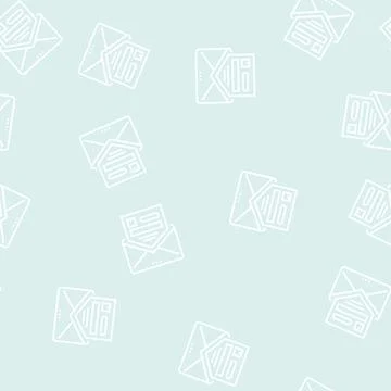 Delivery notice line seamless pattern sign Stock Illustration