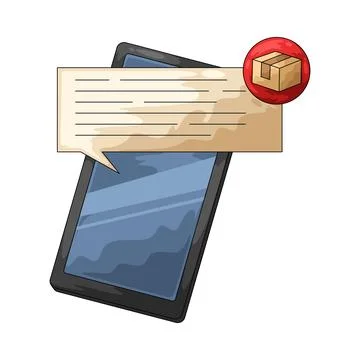 Delivery Notification illustration Stock Illustration