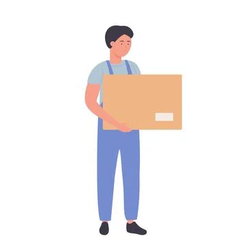 Delivery package goods courier Illustration