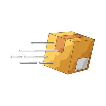Delivery package illustration 스톡 일러스트
