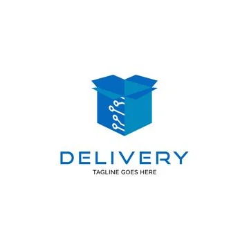 Delivery package technology logo design inspiration Stock Illustration