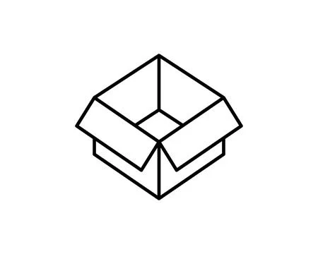 Delivery packaging vector icon. Cargo cardboard box icons. Carton package s.. Illustrazione stock