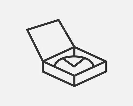 Delivery packaging vector icon. Cargo cardboard box icons. Carton package sig Illustrazione stock