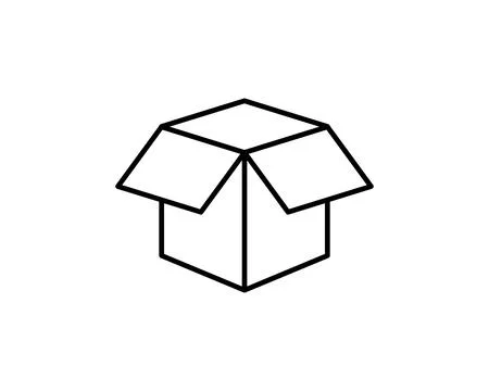 Delivery packaging vector icon. Cargo cardboard box icons. Carton package s.. Stock Illustration