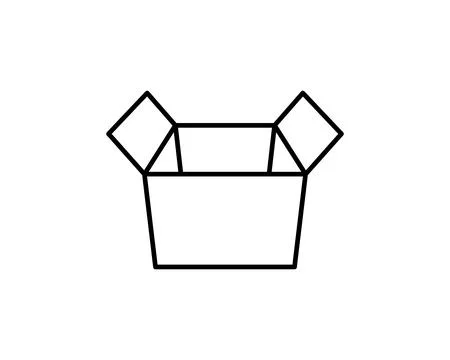 Delivery packaging vector icon. Cargo cardboard box icons. Carton package s.. Stock Illustration