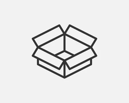 Delivery packaging vector icon. Cargo cardboard box icons. Carton package s.. Illustrazione stock