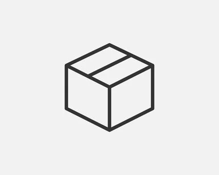 Delivery packaging vector icon. Cargo cardboard box icons. Carton package s.. Stock Illustration